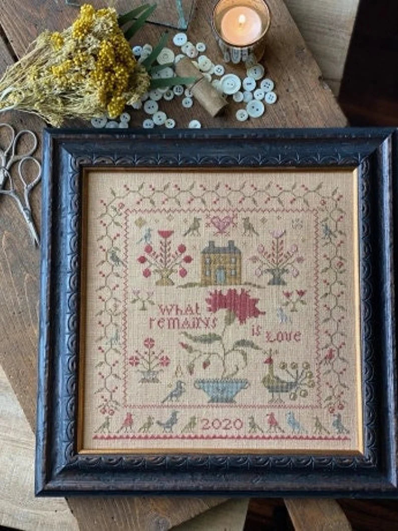 HDF Vikki Clayton-Dyer Silk - Blackbird Designs What Remains is Love