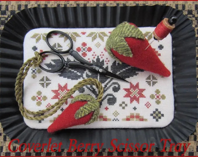 The Scarlett House - Coverlet Berry Scissors Tray