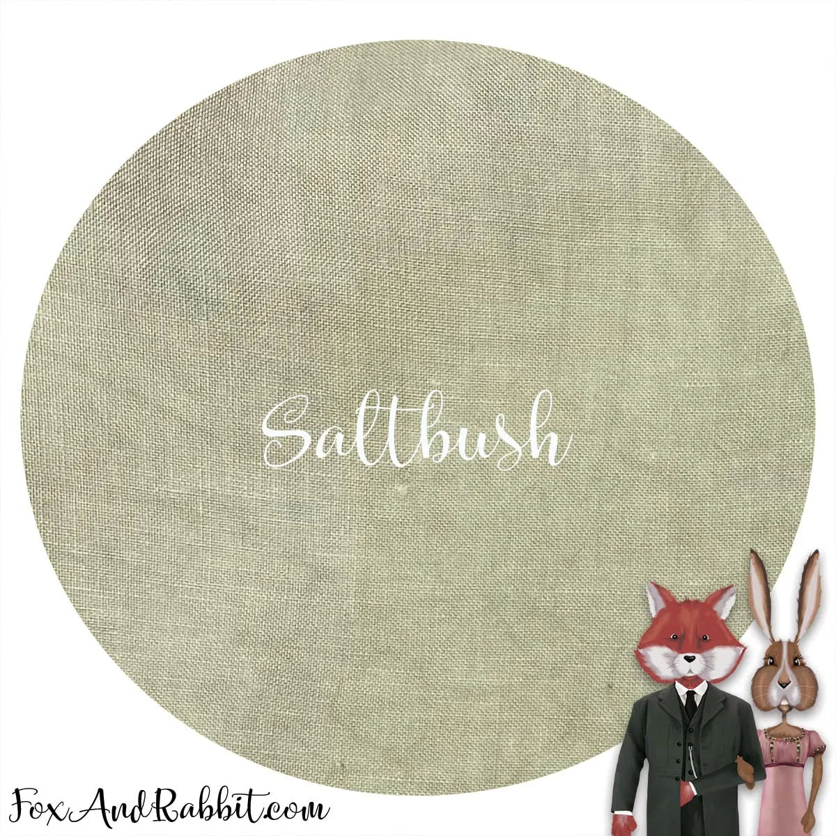 18 Count Aida Saltbush Fox and Rabbit