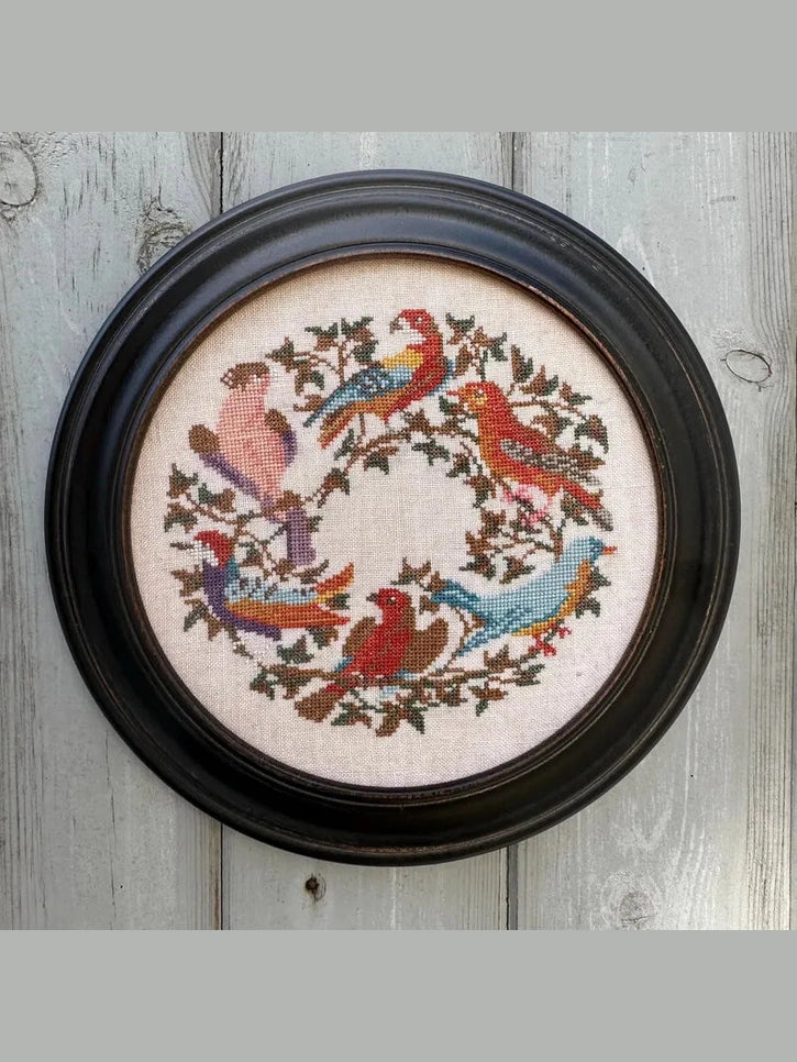 HDF Vikki Clayton-Dyer Silk - Momma Loves You GB Birds of a Feather Circle Together; Back