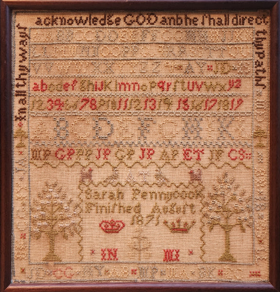 StitchyBox Samplers - Sarah Pennycook 1871