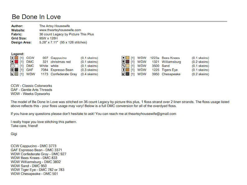 The Artsy Housewife - Be Done In Love