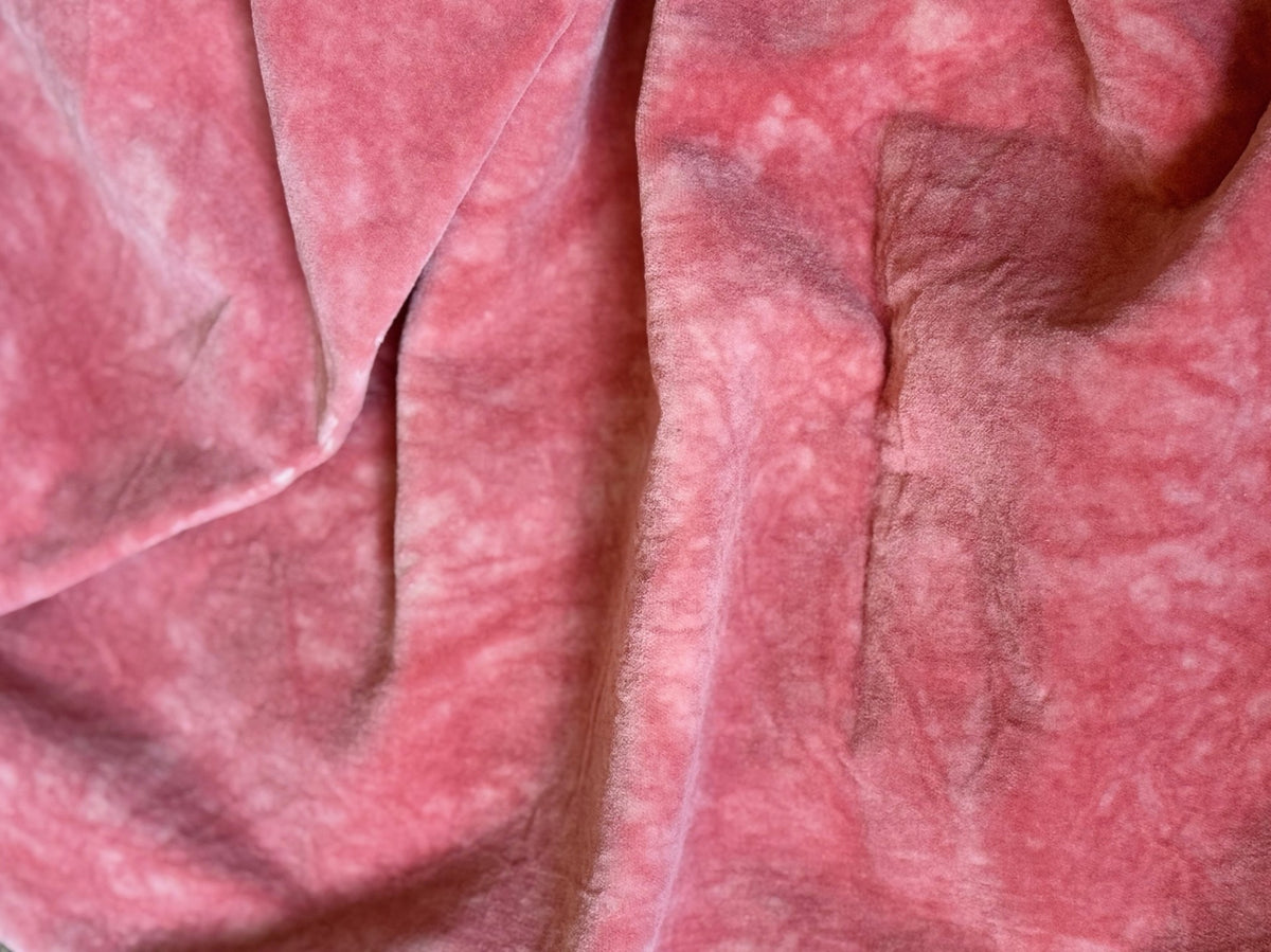 Fiddlestix Designs - Blush Hand-dyed 100% Organic Cotton Velvet Fabric