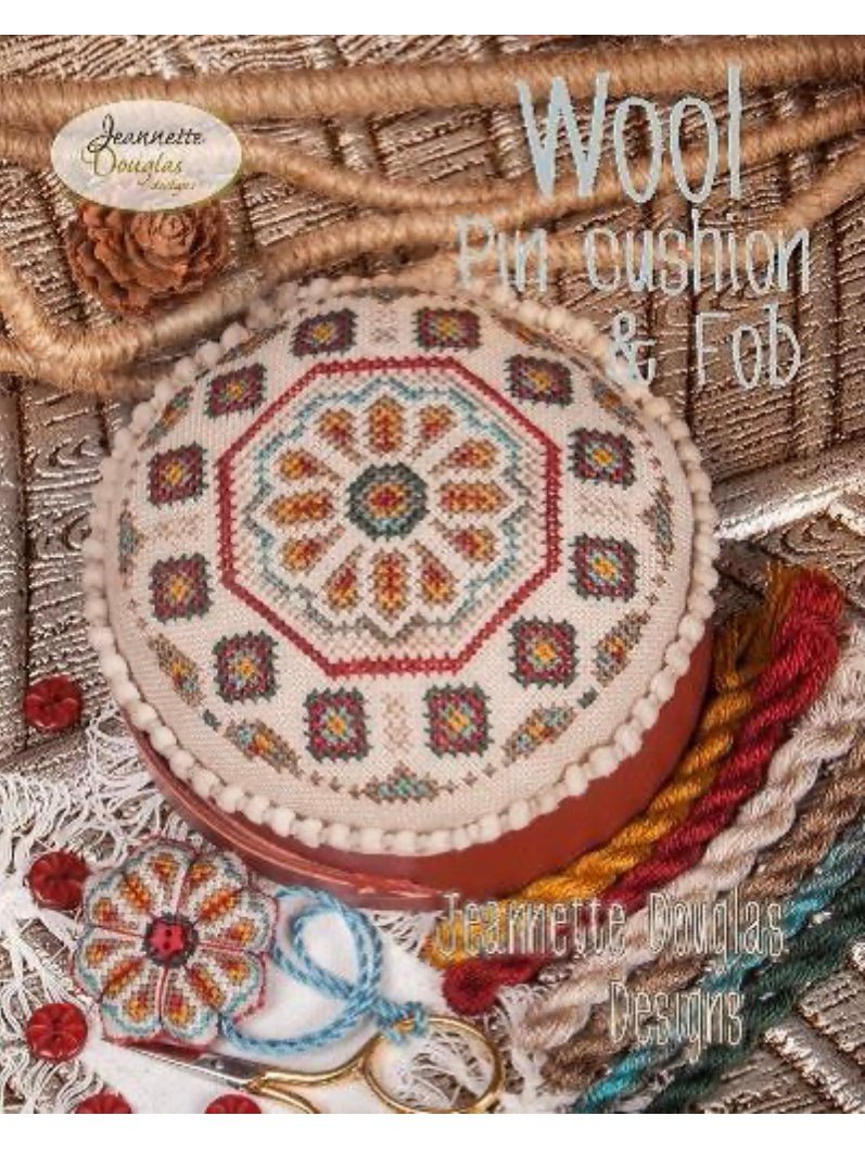 Jeannette Douglas - Wool Pin Cushion & Fob