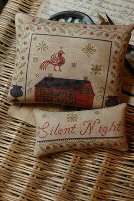 Stacy Nash Primitives - Silent Night Pinkeep & Ornament
