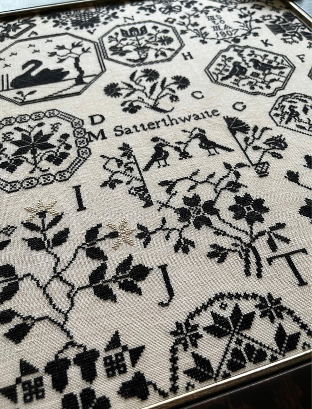 Shakespeare's Peddler - M Satterthwaite 1807: A Quaker Sampler