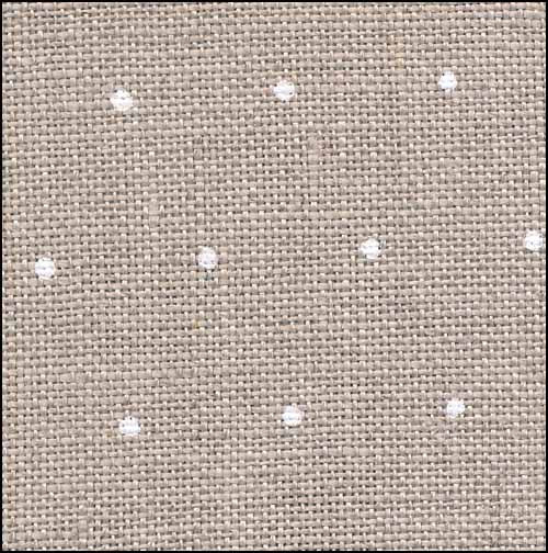 36 Count Mini Dots Raw White Edinburgh Linen