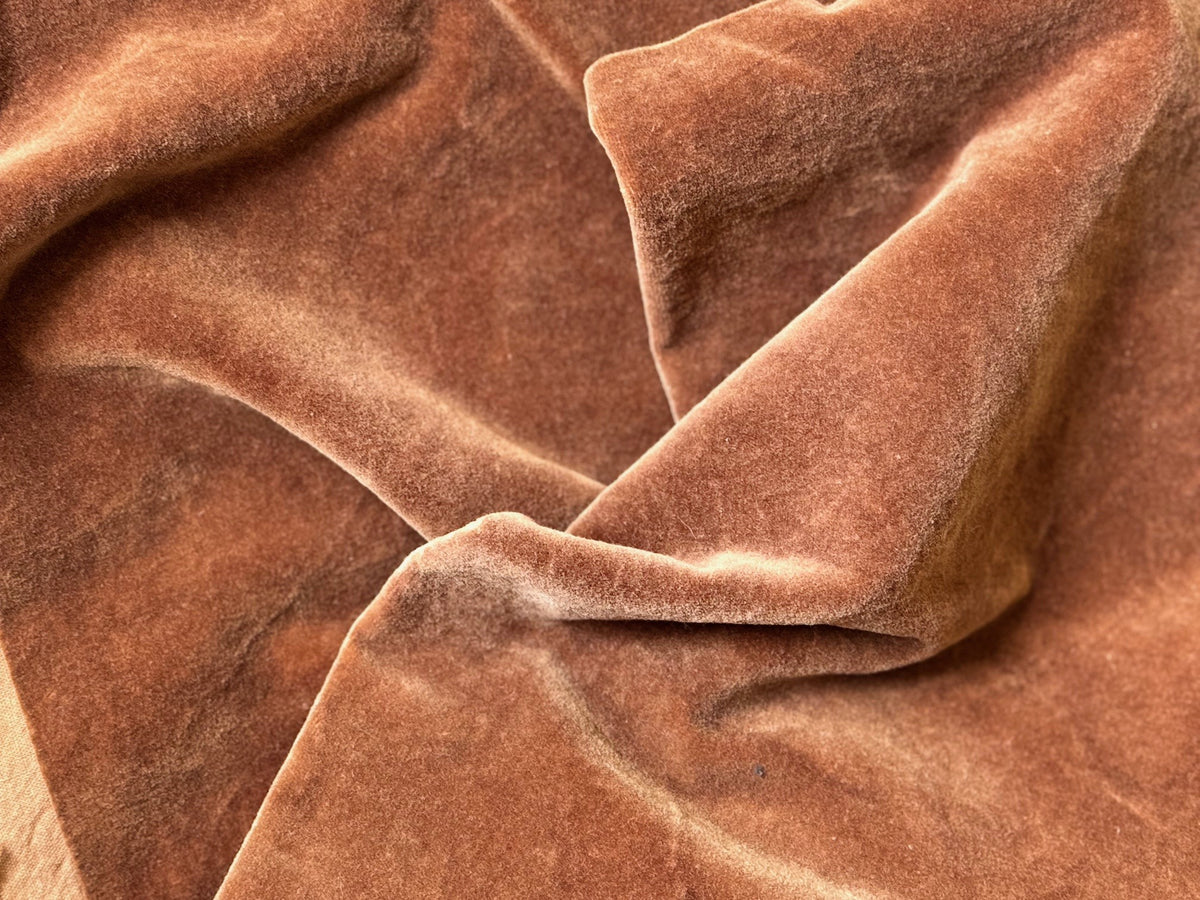 Fiddlestix Designs - Acorn Hand-dyed 100% Organic Cotton Velvet Fabric