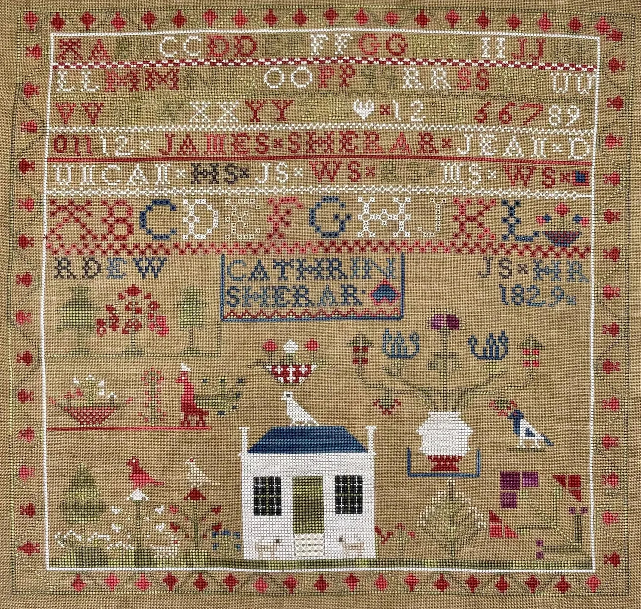 Needlemade Designs - Cathrin Sherar 1829; A Scottish Sampler