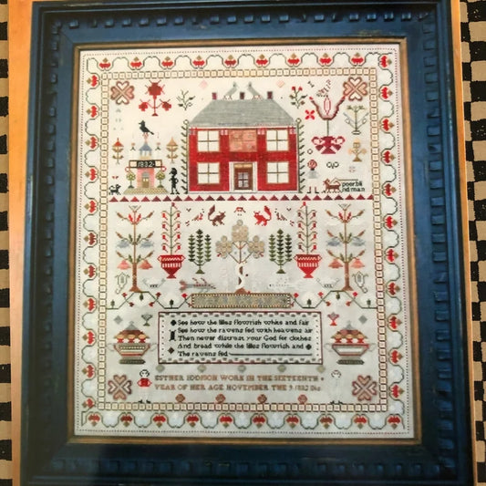 Chessie & Me  - Esther Iddison 1832 Sampler