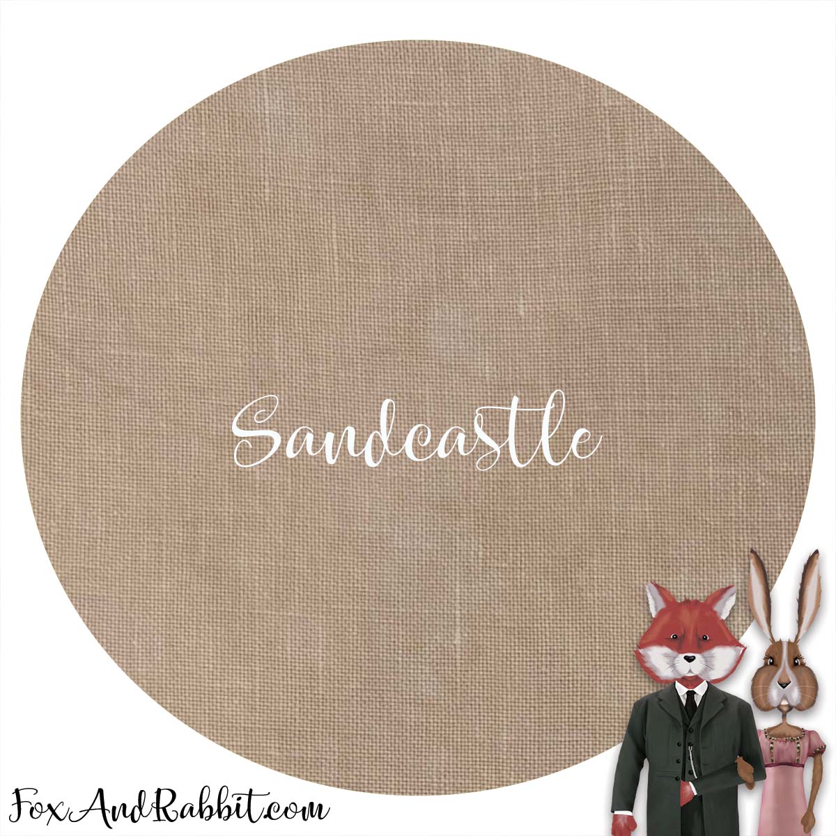 36 Count Sandcastle Fox and Rabbit