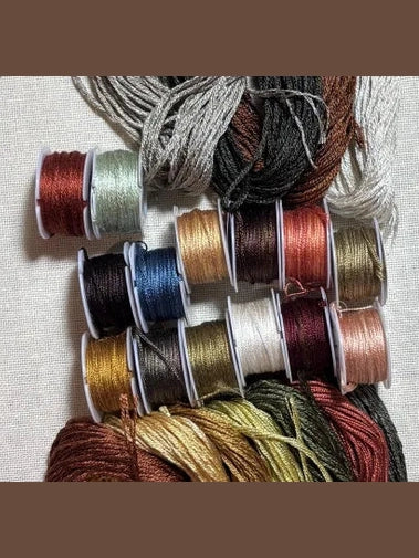 HDF Vikki Clayton-Dyer Silk - Plum Street Samplers Autumn Moon