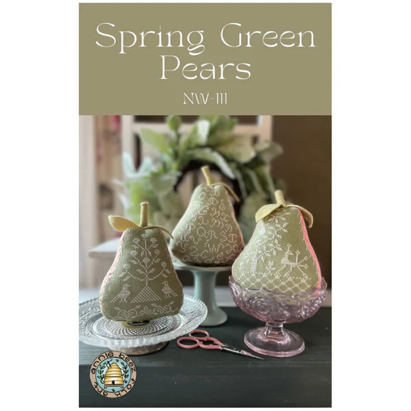 Annie Beez Folk Art - Spring Green Pears