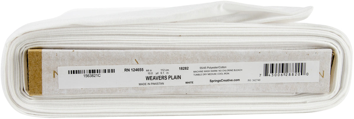 Springs Creative White Weavers Cloth for Punch Needle Embroidery