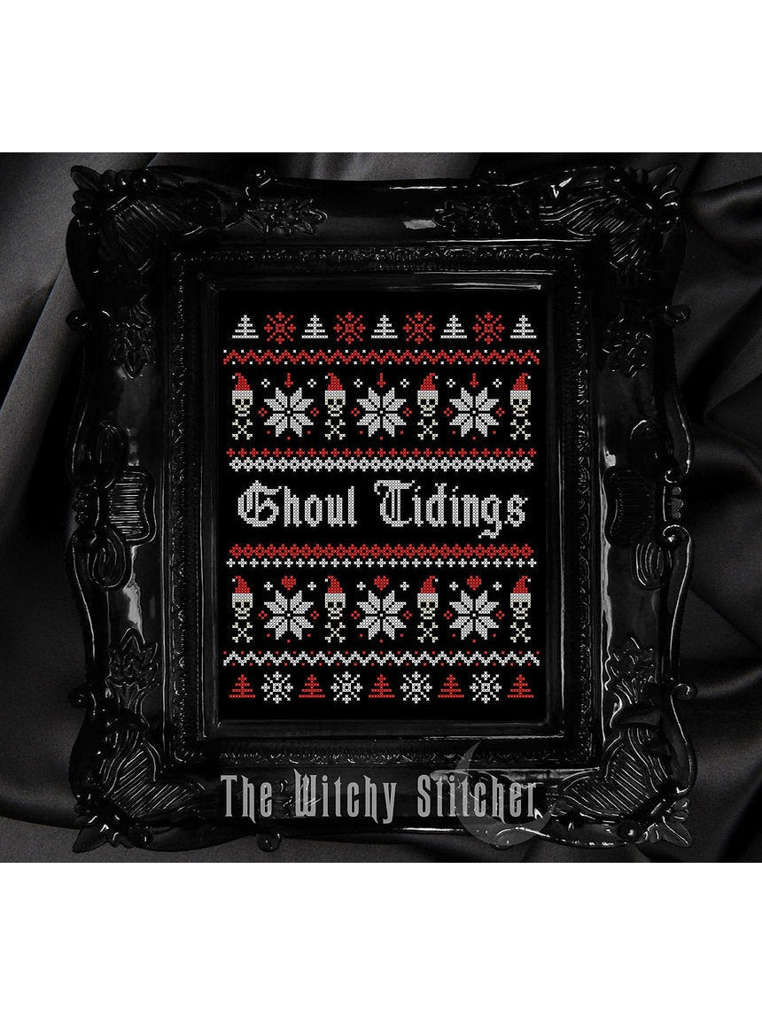 The Witchy Stitcher - Ghoul Tidings Xmas Sampler