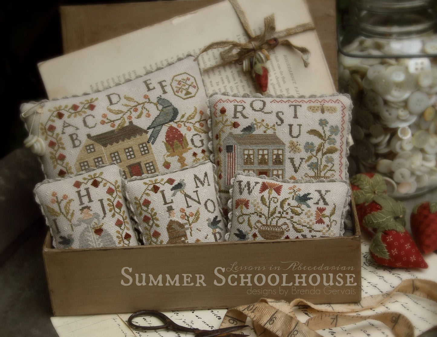 HDF Vikki Clayton-Dyer Silk - With Thy Needle & Thread Summer Schoolhouse Series Lessons1-4