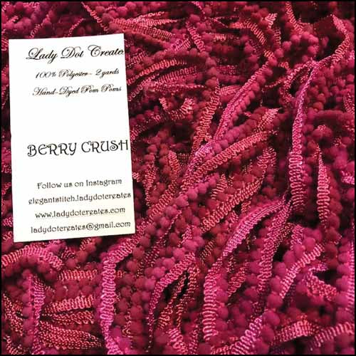 Lady Dot Creates - Berry Crush Mini Pom Poms Trim