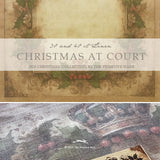40 Count Christmas at Court Printed linen by The Primitive Hare