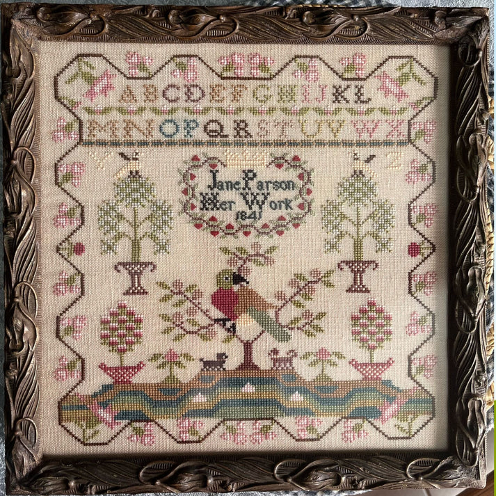 The Wishing Thorn - Jane Parson 1841 Sampler