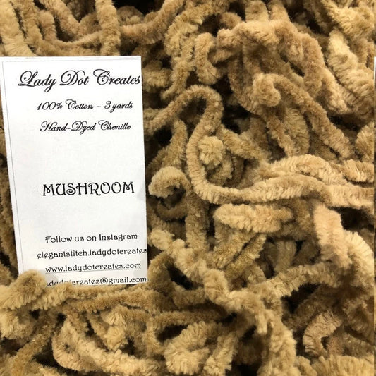 Lady Dot Creates - Mushroom Cotton Chenille Trim 3 yds