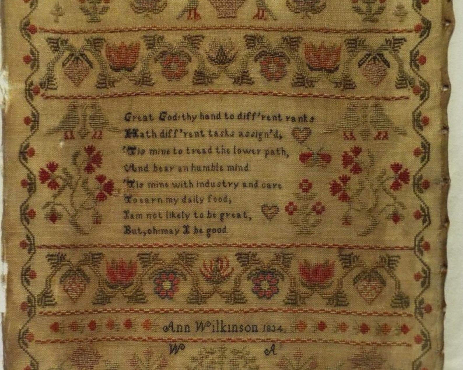 Cross Stitch Antiques - Ann Wilkinson 1834