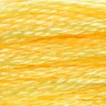 DMC Stranded Cotton - 0744 Yellow Pale