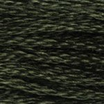 DMC Stranded Cotton - 0934 Avocado Green Black